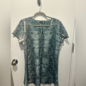 New Origami Dress denim/mineral wash style - oversized small